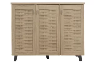 Shoe cabinet MANTAM 16 pairs sonoma 115.5x40x92cm