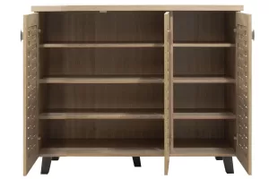 Shoe cabinet MANTAM 16 pairs sonoma 115.5x40x92cm