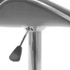 Bar stool Butterfly height adjustable chrome metal with PU in grey color