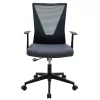 Office chair manager Ghost mesh black - grey mesh