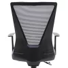 Office chair manager Ghost mesh black - grey mesh