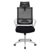 Office chair manager Batman mesh black mesh - white frame