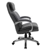 Manager office chair Imperial with PU in grey colour