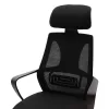 Manager office chair Dolphin with fabric mesh in black colour