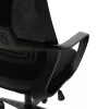 Manager office chair Dolphin with fabric mesh in black colour