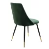 Chair Giselle velvet green leg black-golden