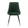 Chair Giselle velvet green leg black-golden