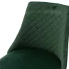 Chair Giselle velvet green leg black-golden