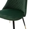 Chair Giselle velvet green leg black-golden