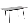 Dining table Shazam polymorphic-extendable MDF color grey cement 120-160x80x76cm