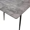 Dining table Shazam polymorphic-extendable MDF color grey cement 120-160x80x76cm