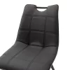 Chair Nely metal dark grey pu black