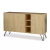 Μπουφές Clara χρώμα light oak 142x35.5x83εκ