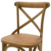 Bar stool Reid wood light walnut- brown rattan