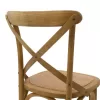 Bar stool Reid wood light walnut- brown rattan