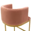 Bar stool Viv rotten apple velvet - golden metal 54x50x95cm