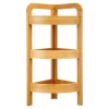 Ραφιέρα επιδαπέδια 3όροφη Jabez bamboo φυσικό 23x23x61εκ