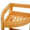 Ραφιέρα επιδαπέδια 3όροφη Jabez bamboo φυσικό 23x23x61εκ