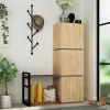 Mello Hallway stand in oak - anthracite color 109x39x149cm