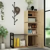 Mello Hallway stand in oak - anthracite color 109x39x149cm