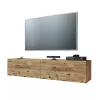 Έπιπλο τηλεόρασης επιτοίχιο Dello oak 140x31,5x29,5εκ