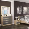 Chest of 4 drawers Lavinia anthracite-sonoma 89x39.5x92cm