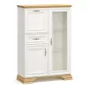 Βιτρίνα Jaden golden oak-λευκό antique 93,5x39x133εκ