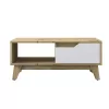 Coffee table Judas walnut-white 90x45x38.5cm