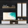 TV unit Sandro walnut-white 175x37x160cm