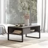 Honora coffee table anthracite antique-black 100x60x44.5cm