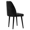 Adeline chair velvet anthracite antique-black leg