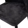 Adeline chair velvet anthracite antique-black leg