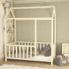 Children's bed Page pine wood natural colour 100x200cm