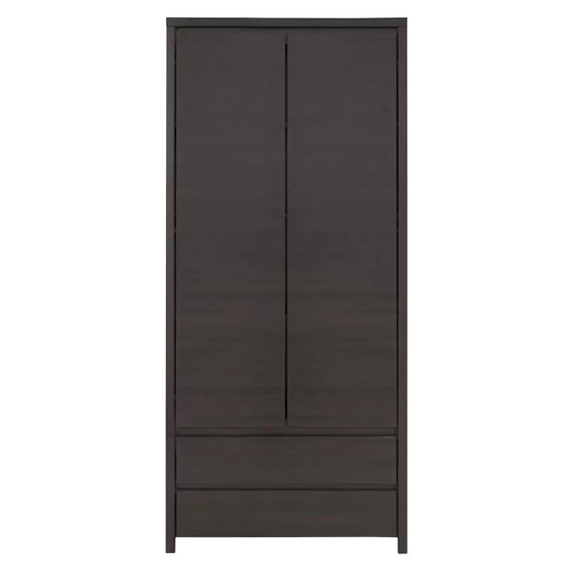 Ντουλάπα ρούχων δίφυλλη Selina wenge 90x55.5x200.55εκ