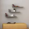 Wall shelves L-Model mocha 50x20x14