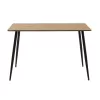 Dining table Cuba MDF color sonoma-black 120x70x76εκ