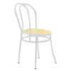 Vienna chair pe rattan beige-metal white