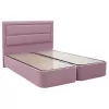 Double Bed Luzia fabric color pink 160x200cm