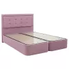 Double Bed Kenzie fabric color pink 160x200cm