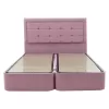 Double Bed Kenzie fabric color pink 160x200cm