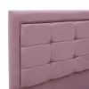 Double Bed Kenzie fabric color pink 160x200cm