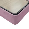 Double Bed Kenzie fabric color pink 160x200cm