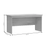 Commercial desk Payton grey-wenge 150x72.5x76cm