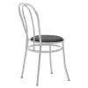 Vienna chair I pu black-metal white