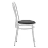 Vienna chair I pu black-metal white