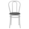 Vienna chair I pu black-metal white