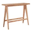 Τραπέζι Bar Winslow ξύλο rubberwood ανοικτό καρυδί 120x45x100εκ