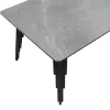 Coffee table Lifo MDF dark grey cement-black 120x60x45εκ