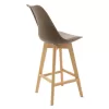 Gaston stool bar PP with PU color mocha professional construction