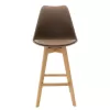 Gaston stool bar PP with PU color mocha professional construction